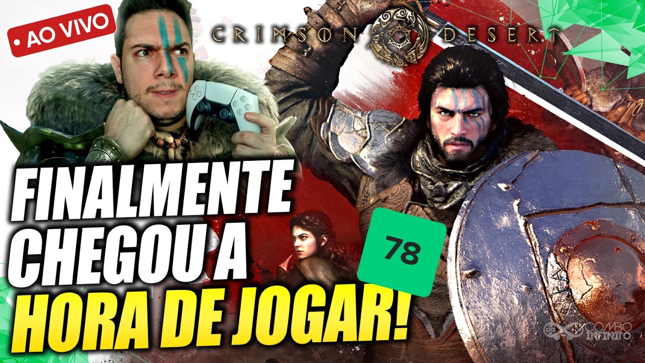 CRIMSON DESERT É NOTA 4.5? 😱 Live de lançamento jogando pela primeira vez!