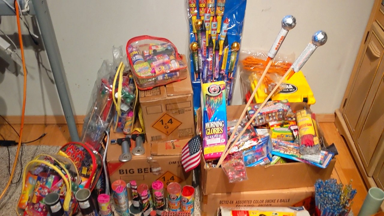 My 4th of July Fireworks Stash