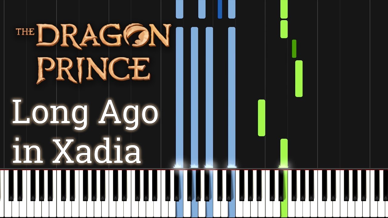 Long Ago, in Xadia - The Dragon Prince (Piano Tutorial) [Synthesia]