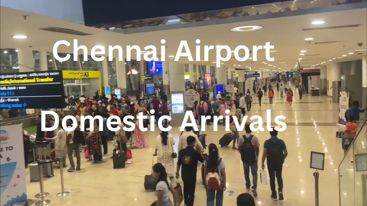 Chennai Airport domestic arrivals | Complete Walk | All transport option