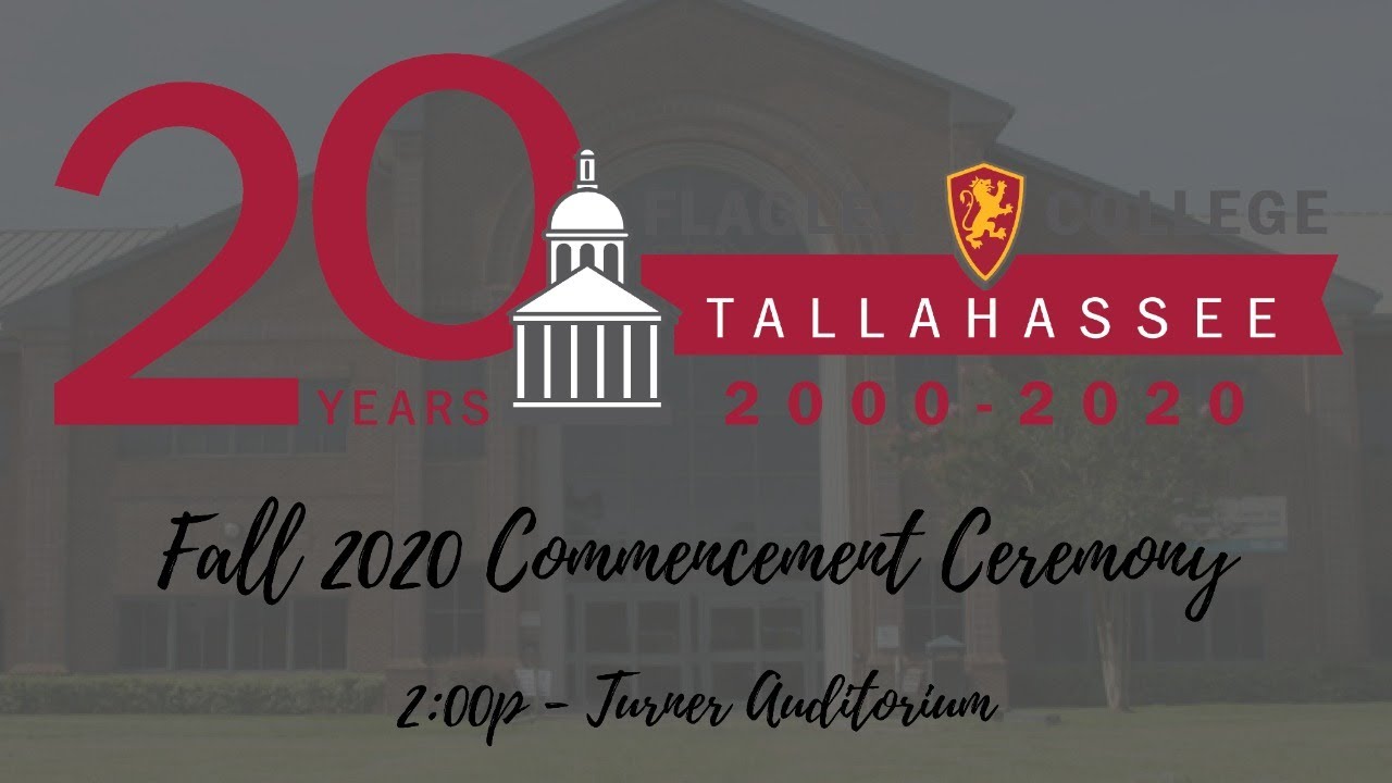Flagler College Tallahassee Fall 2020 Commencement