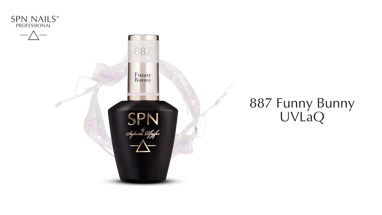 Lakier hybrydowy SPN Nails - 887 Funny Bunny - aplikacja koloru