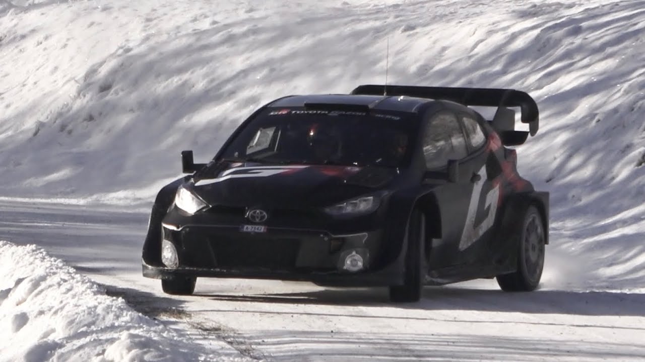 🇲🇨 MONTE CARLO 2025  Kalle Rovanpera Toyota WRC RALLYE 1 / TEST FULL SNOW