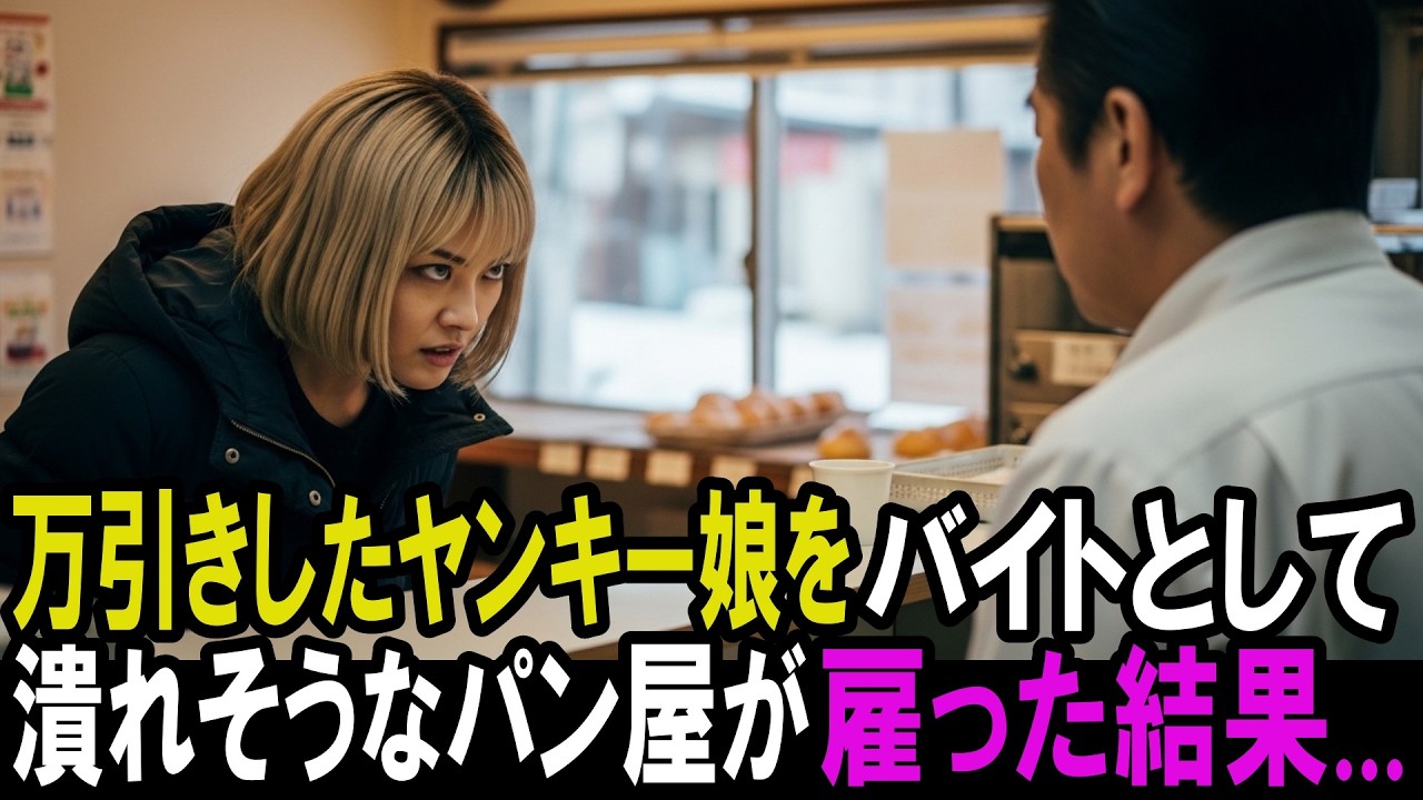 潰れそうなパン屋が店で万引きしたヤンキー娘をバイトに雇った結果...