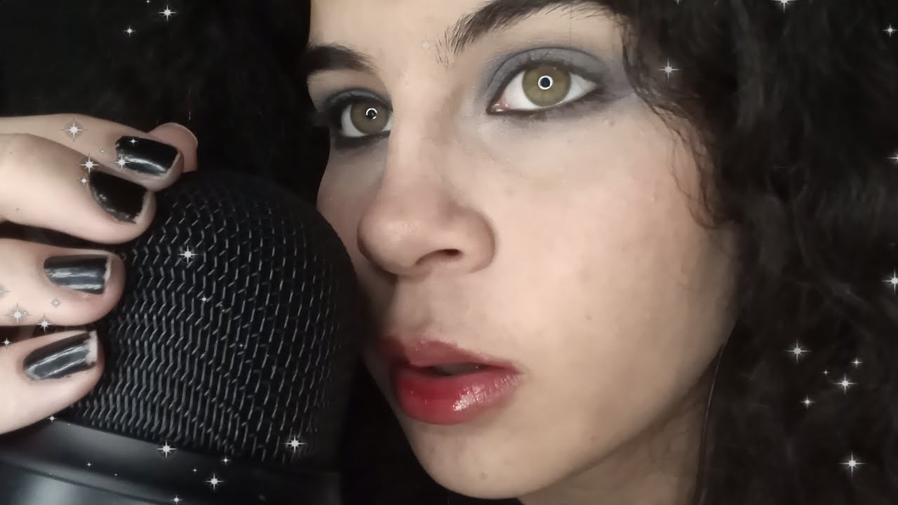SONS DE BOCA E UNHA NO MICROFONE ASMR MOUTH SOUNDS AND MIC SCRATCHING