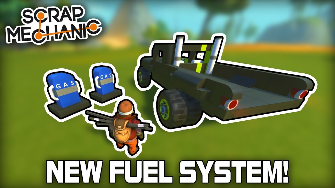 New Vehicle Fuel System with Gas Station Pumps! (Scrap Mechanic #346)