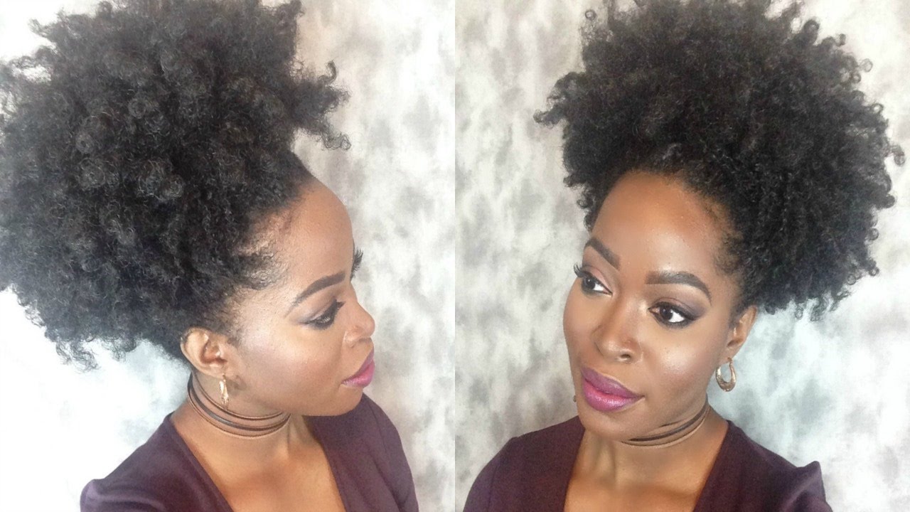 How to style a Wig in a High Puff: Protective  Style for Transitioners and Naturals