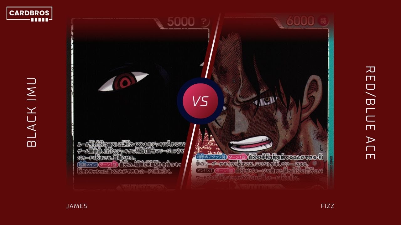 Black Imu vs Red/Blue Ace | CARDBROS OPCG Standard Battle 22 August 2025 Final