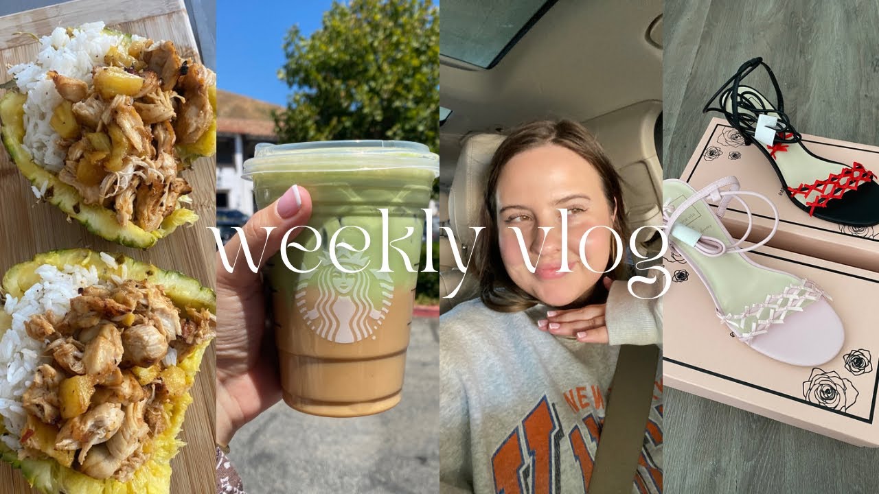 weekly vlog: I got porasmia, im moving again?? pineapple boats, PR haul, new sb drink & more
