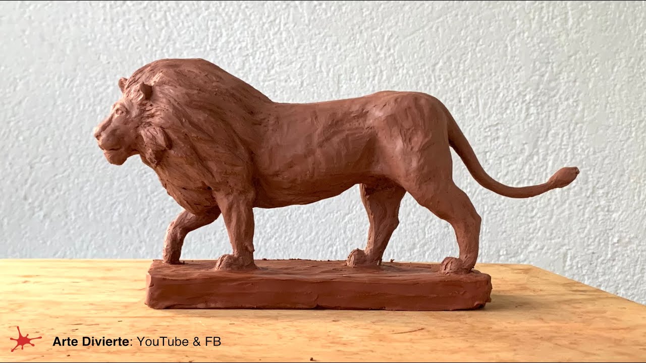 CÓMO ESCULPIR UN LEÓN REALISTA - En plastilina