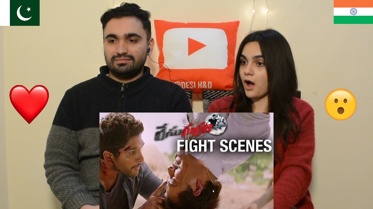 Pakistani reaction to Lucky The Racer Fight & Action Scenes | Allu Arjun | Desi H&D Reacts