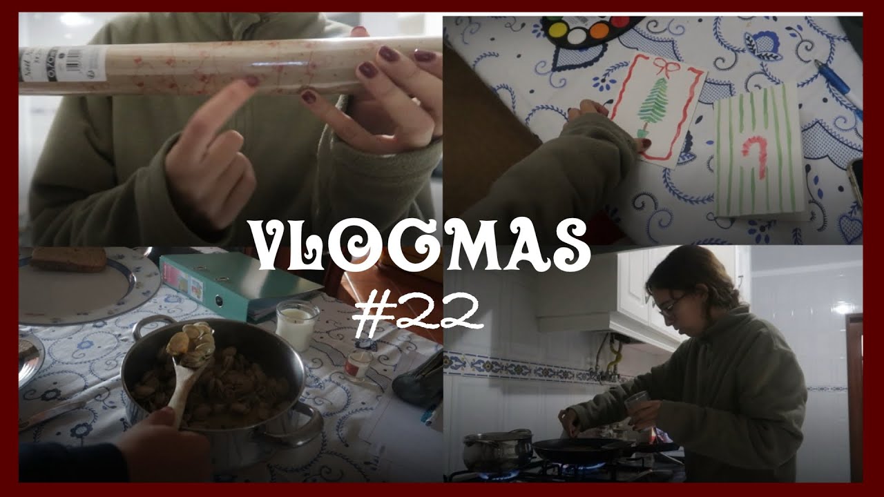 VLOGMAS #22 | pintámos postais de natal e pendurámos mais luzes de natal