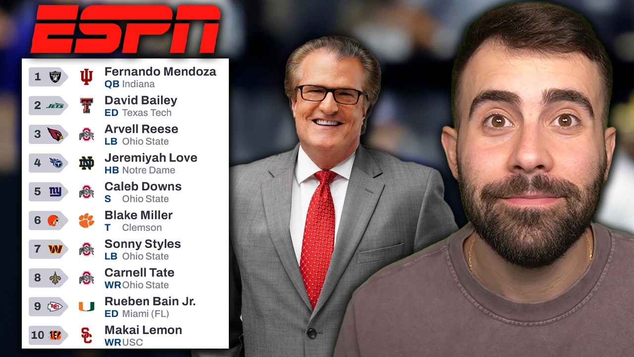 Reacting to ESPN's New 2026 NFL Mock Draft