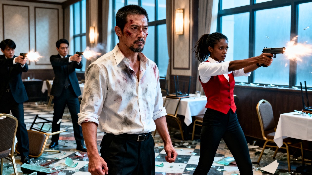 Japanese Mafia Boss Was Surrounded by Gunmen — Until Black Waitress Grabbed His Gun and Fired First