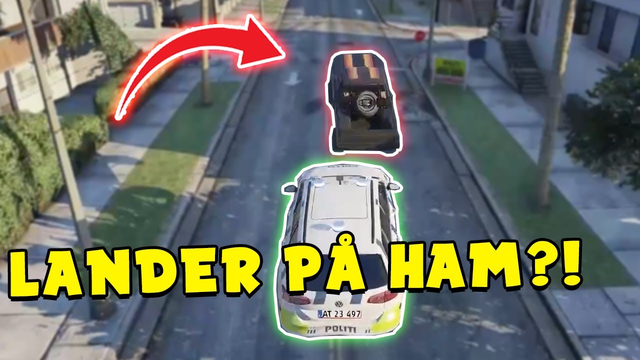 LANDER PÅ HANS BIL?!💥 | DANSK POLITI RP