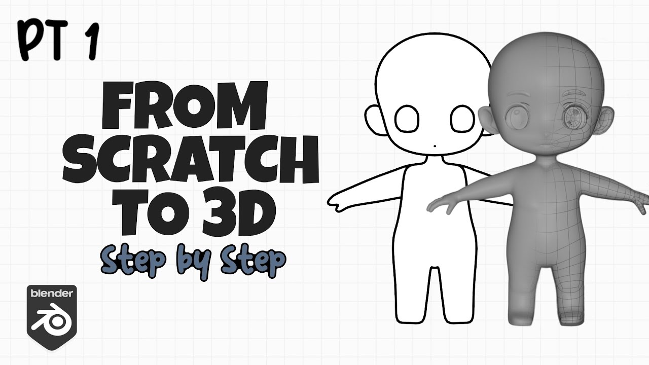 Как создать базовую сетку чиби в Blender — Часть 1: 3D-моделирование с нуля