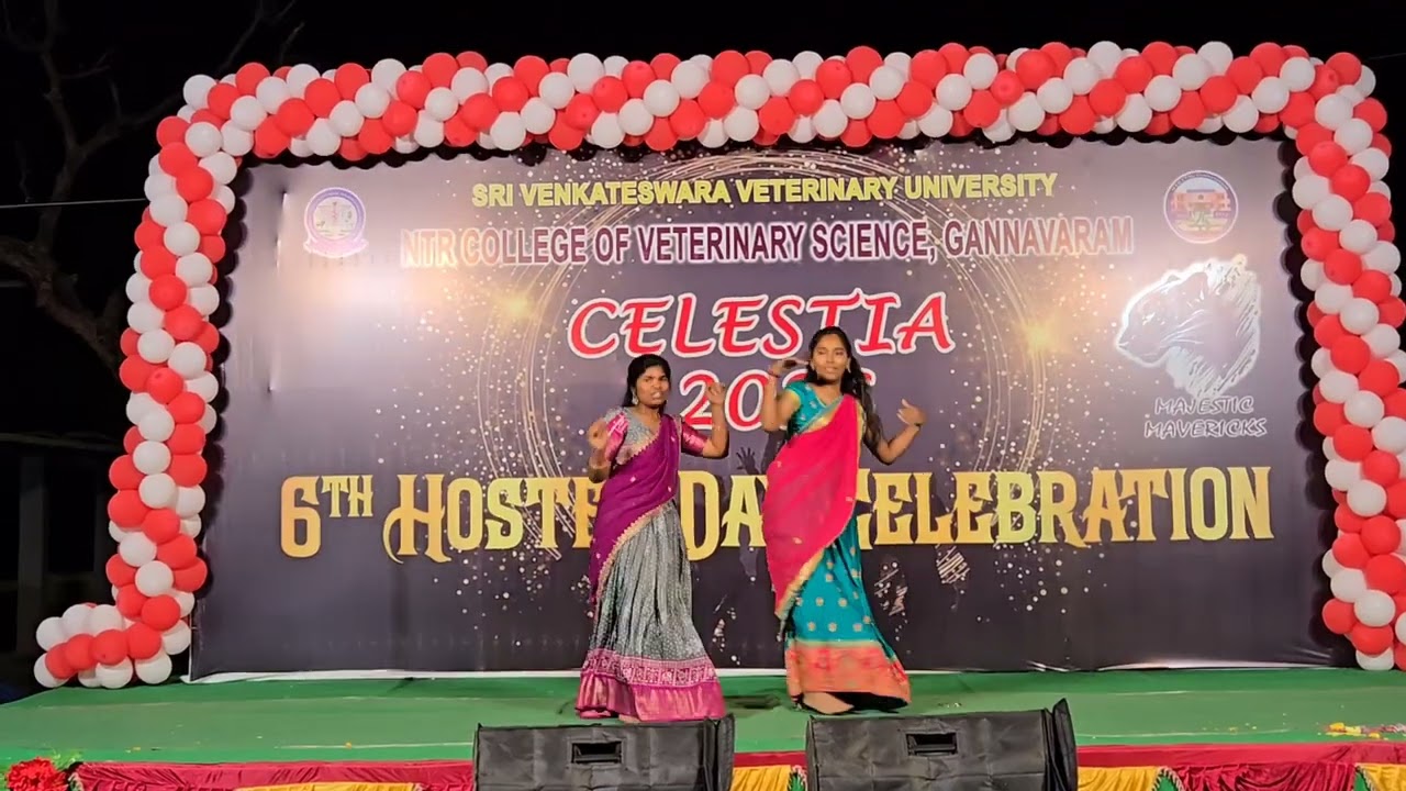 Satyanandi and Group Dance Performance at 6th Hostel Day Celebration @NTRCVSc , Gannavaram 
