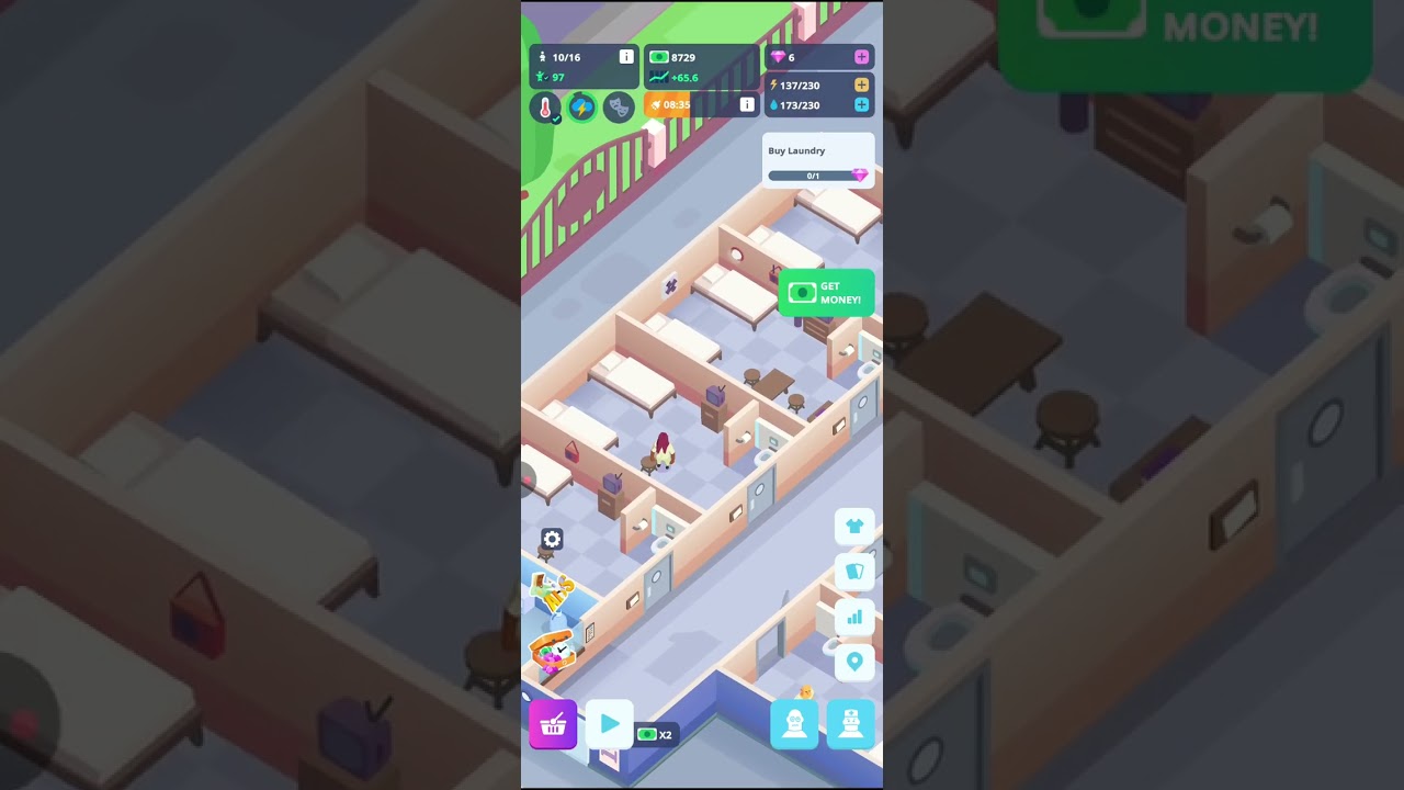 Passed The Inspection! Zero Patients Lost! Build, Add and Upgrade. IDLE MENTAL HOSPITAL TYCOON (4).