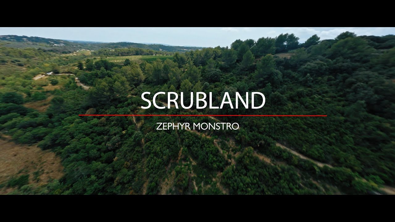 Cinematic flight into scrubland of south of France with the Zephyr Monstro and the Hero9.