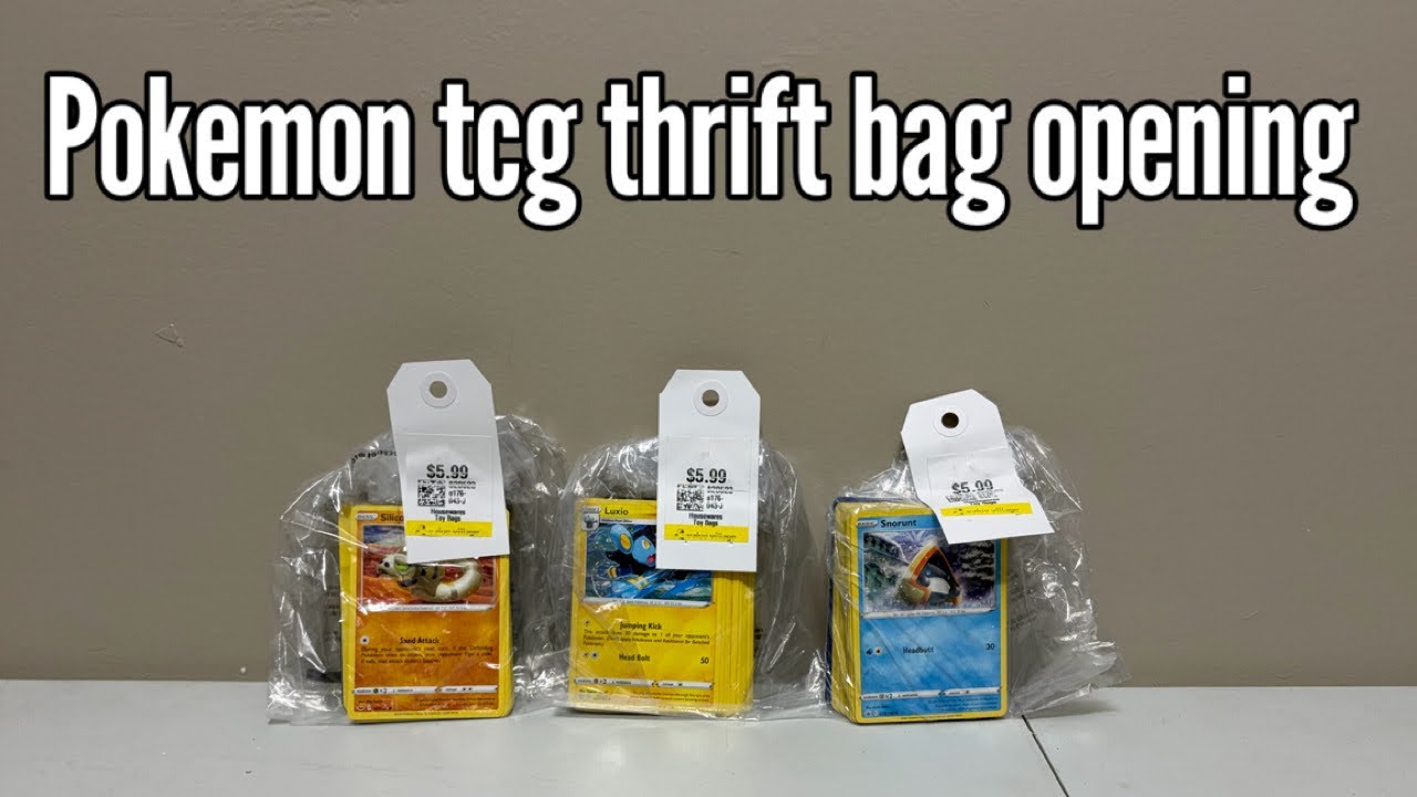 Let’s open 3 Pokemon tcg thrift store packs 
