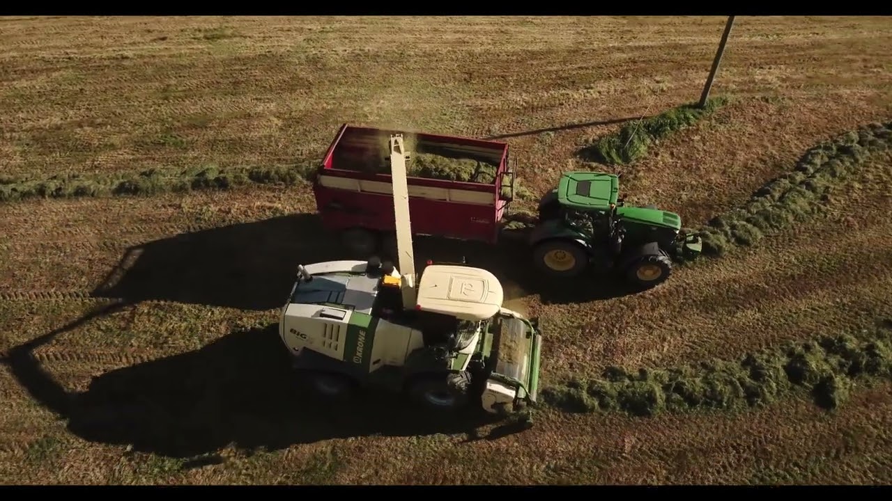 Lifting Silage With Neville Rickey In Monaghan 2022 (Aerial View)