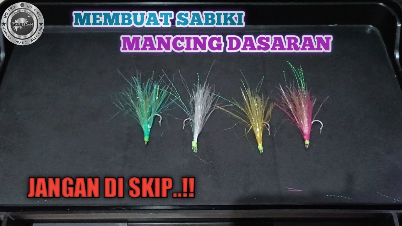 CARA MEMBUAT SABIKI TALI RAFIA MANCING DASARAN