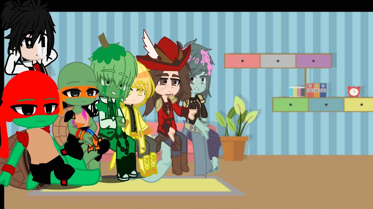 Fandoms react to slime(cicle) part3 (with riptide pirates  Dsmp Rottmnt and demon slayer)￼