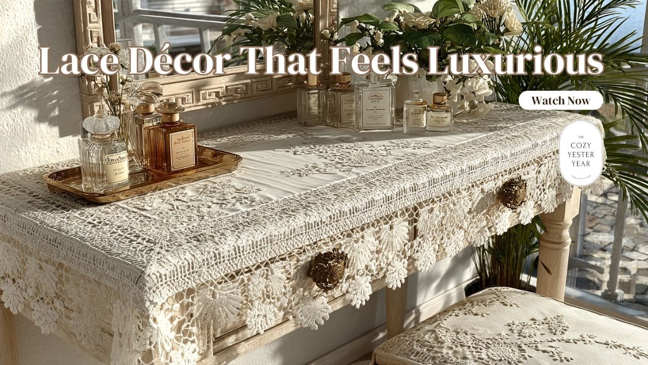 Lace Home Décor Ideas That Feel Cozy and Luxurious ✨