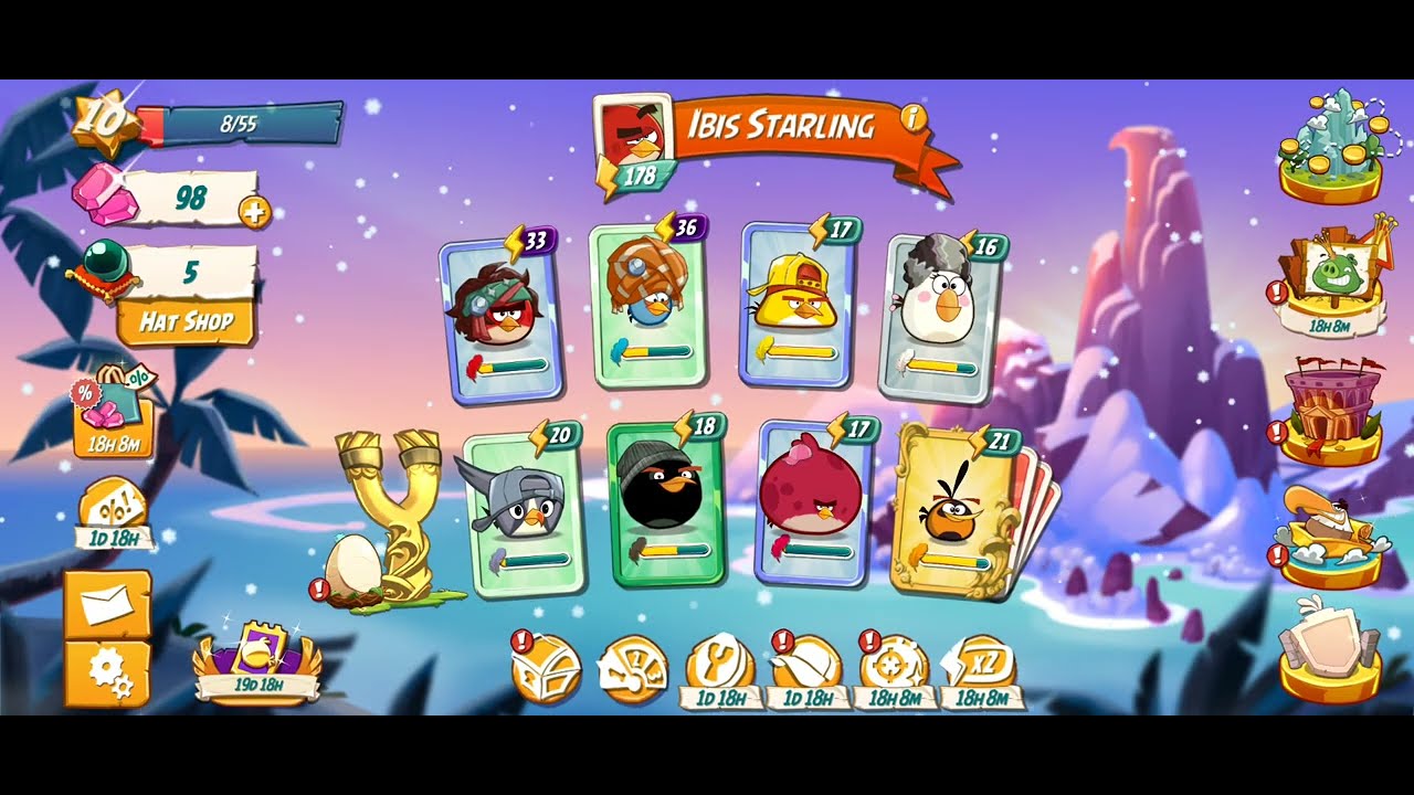 Level 87 win - Angry Birds 2 gameplay 
