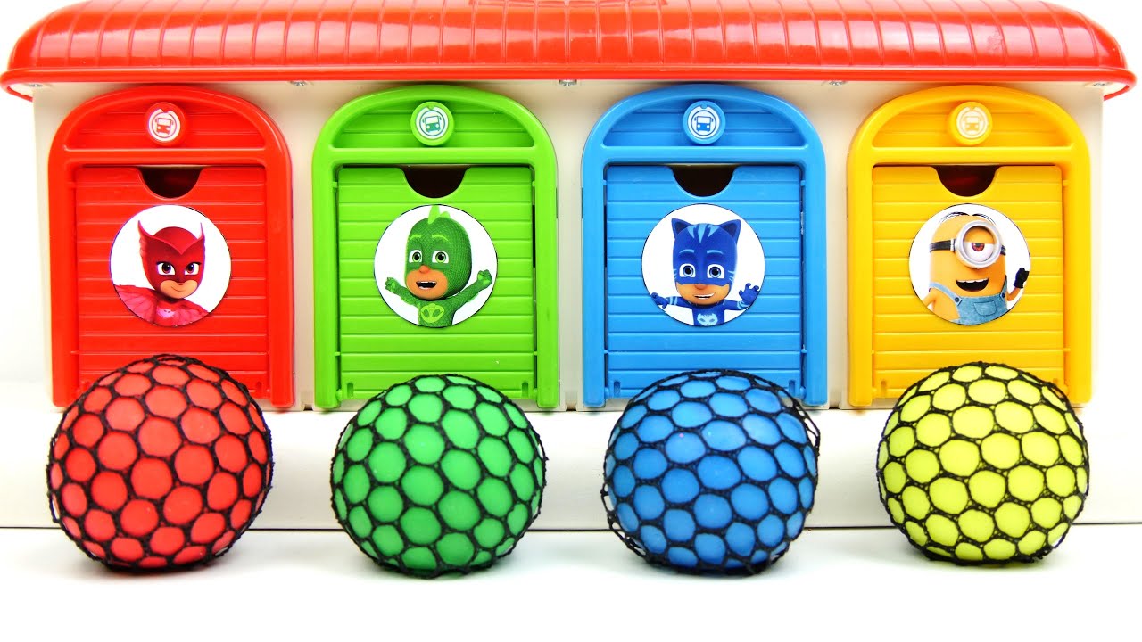Satisfying Garage ASMR | Making 4 Color Nrt Stress Balls Slime Oddly Relaxing Disney Dors Sound ASMR