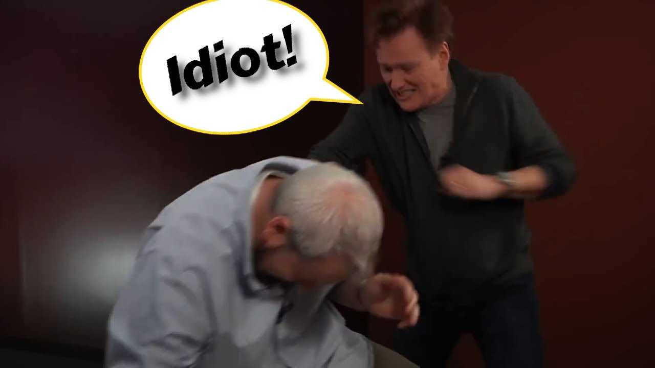 Conan O'Brien roasting Aaron Bleyaert for 10 minutes