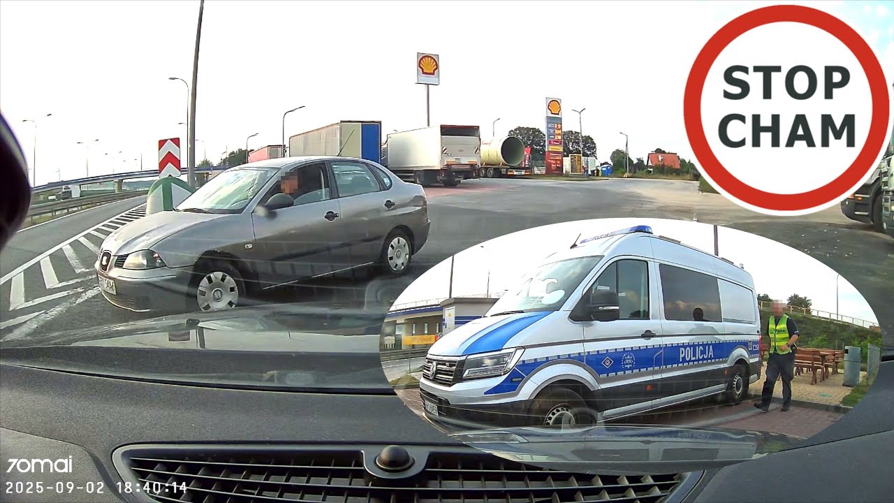 Starszy Pan pr&oacute;bował wjechać pod prąd na ekspres&oacute;wkę -  chciał uniknąć Policji? #1982 Wasze Filmy