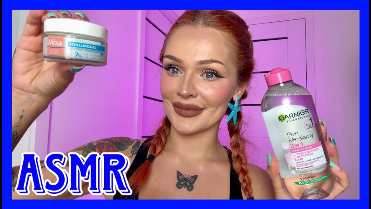 ASMR😴Robię ci pielęgnację kosmetykami Mixa i Garnier🧴Back 2 school📘