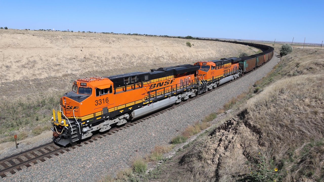 Railfanning the BNSF Brush Subdivision in September 2024, with NS AC44C6M, MRL and a fast Z train!