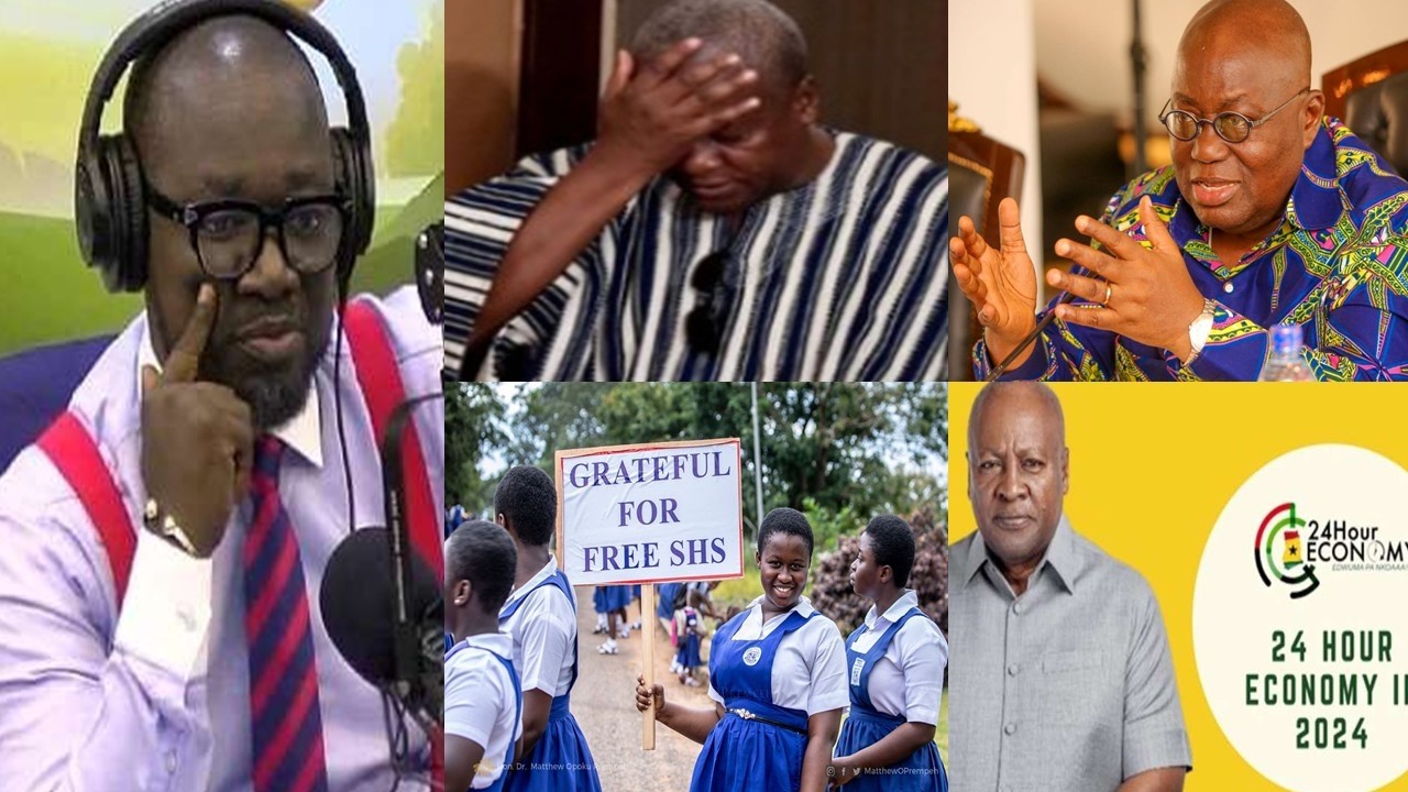 Omanhene ends Mahama in disgràce, compare your 24 hour economy to npp free shs, as he ...all