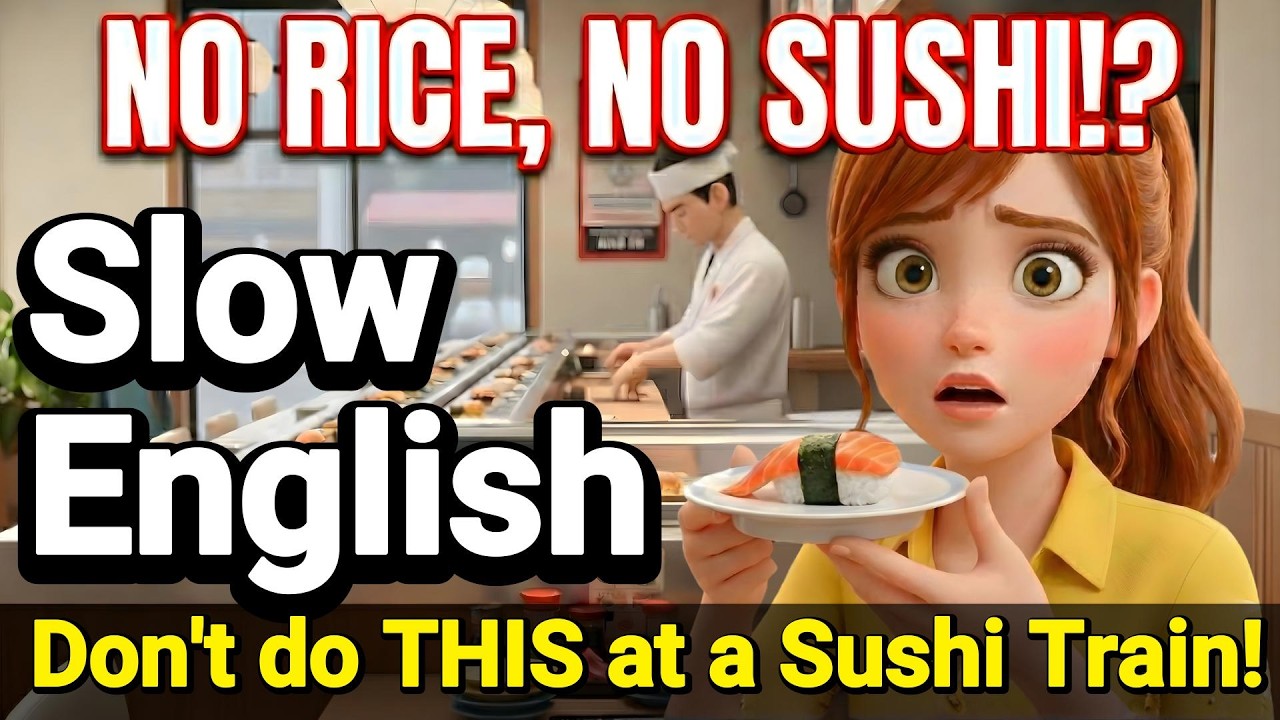Как есть суши в Японии! 🍣 | 5 правил (A2-B1) | Slow English
