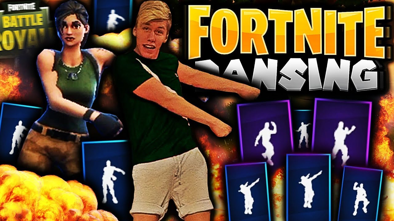 GJENSKAPER DANSER PÅ FORTNITE!! 🕺🎶 BACKPACK KID, DAB OG GANGNAM STYLE?!