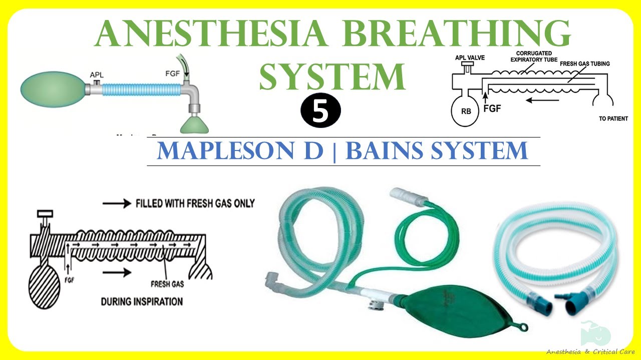 Mapleson D | Bains System | Anesthesia breathing system