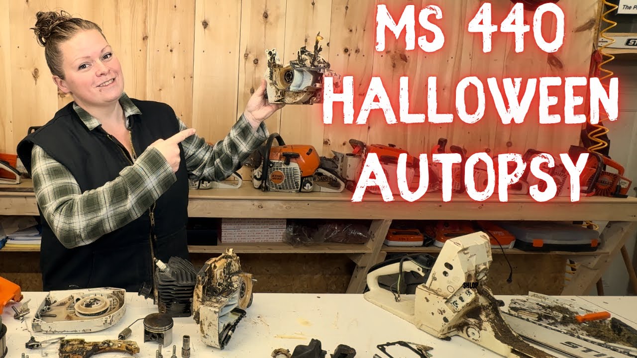 Ужасное шоу на Хэллоуин: ещё два «магазина» не смогли починить | Stihl MS440 с серьёзными проблемами
