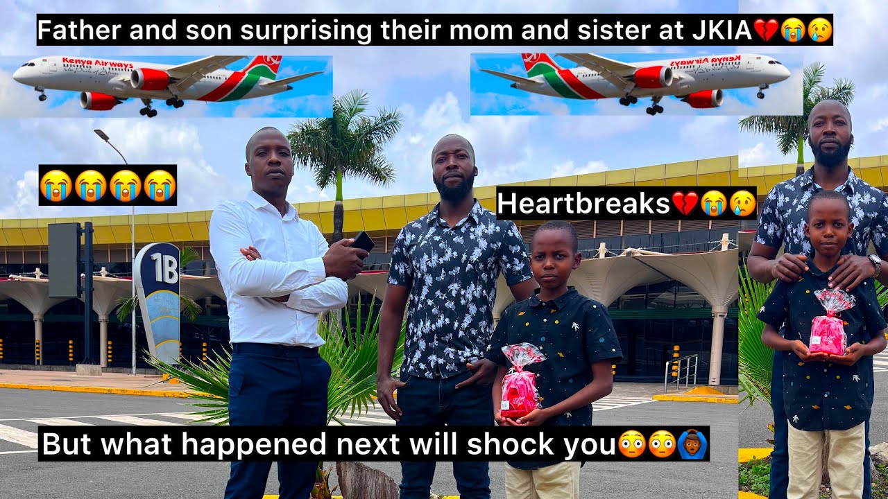 Dear Lörd💔😭Father and son came to JKIA✈️ to pick their mom and sister😭Look at what happened next😭😥💔