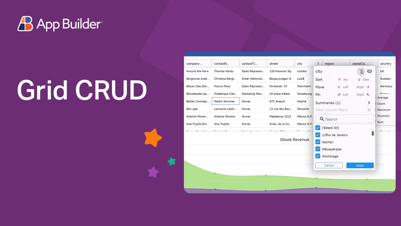 Grid CRUD in App Builder