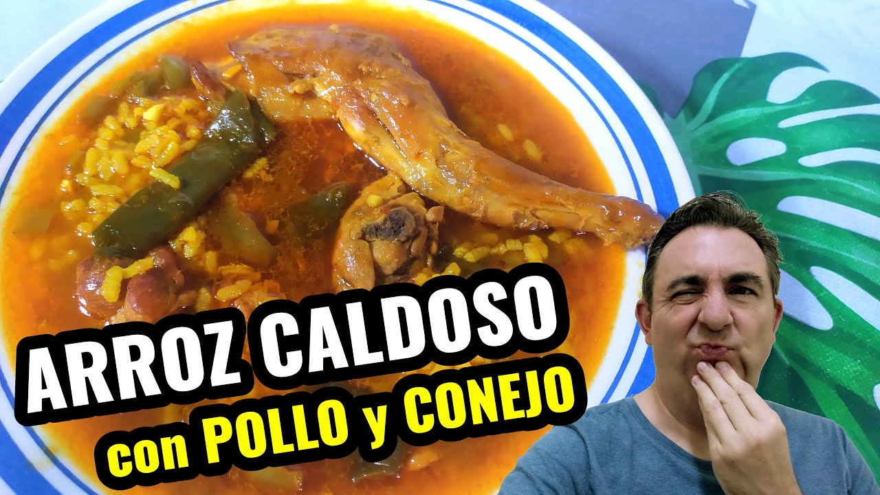 💥Cómo hacer ARROZ CALDOSO con pollo y conejo 🐓🐰