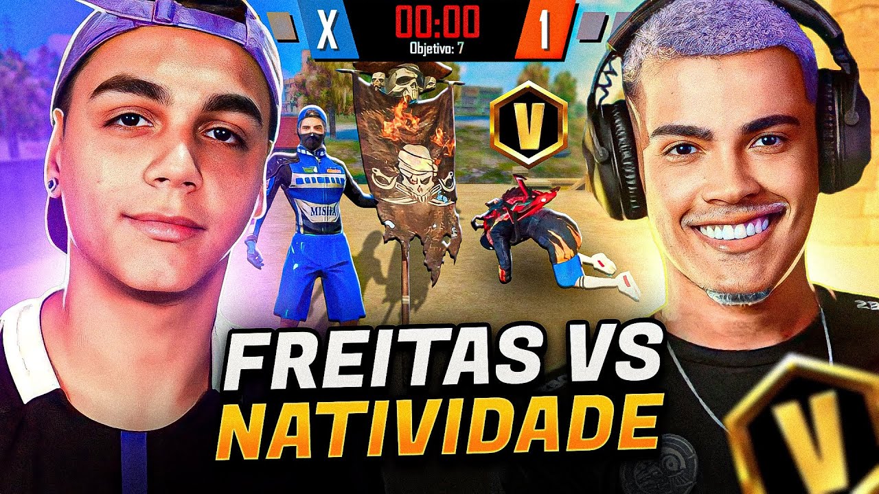 FREITAS CAIU NA MESMA PARTIDA DE STREAMER FAMOSO E LIGOU PRA ELE AO VIVO - free fire