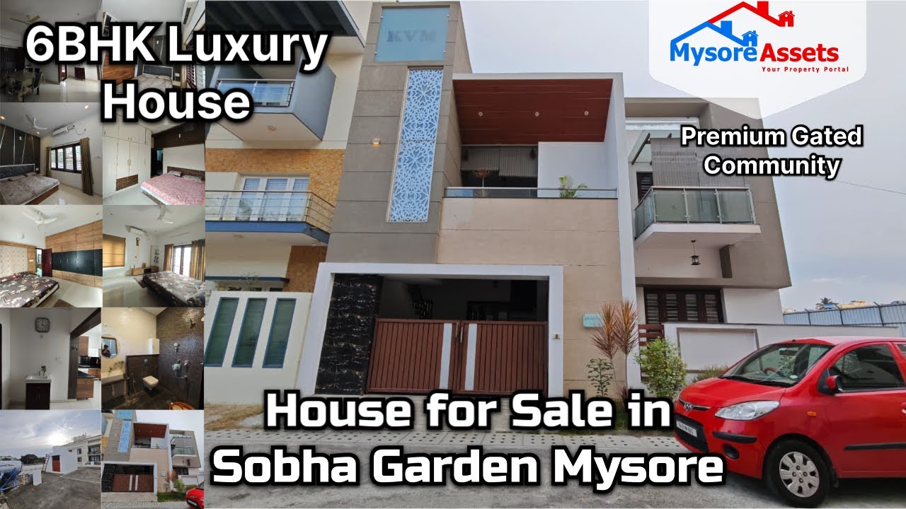 6BHK Luxury House for Sale in Sobha Garden Mysore | Fully Furnished | Premium Gated Community
