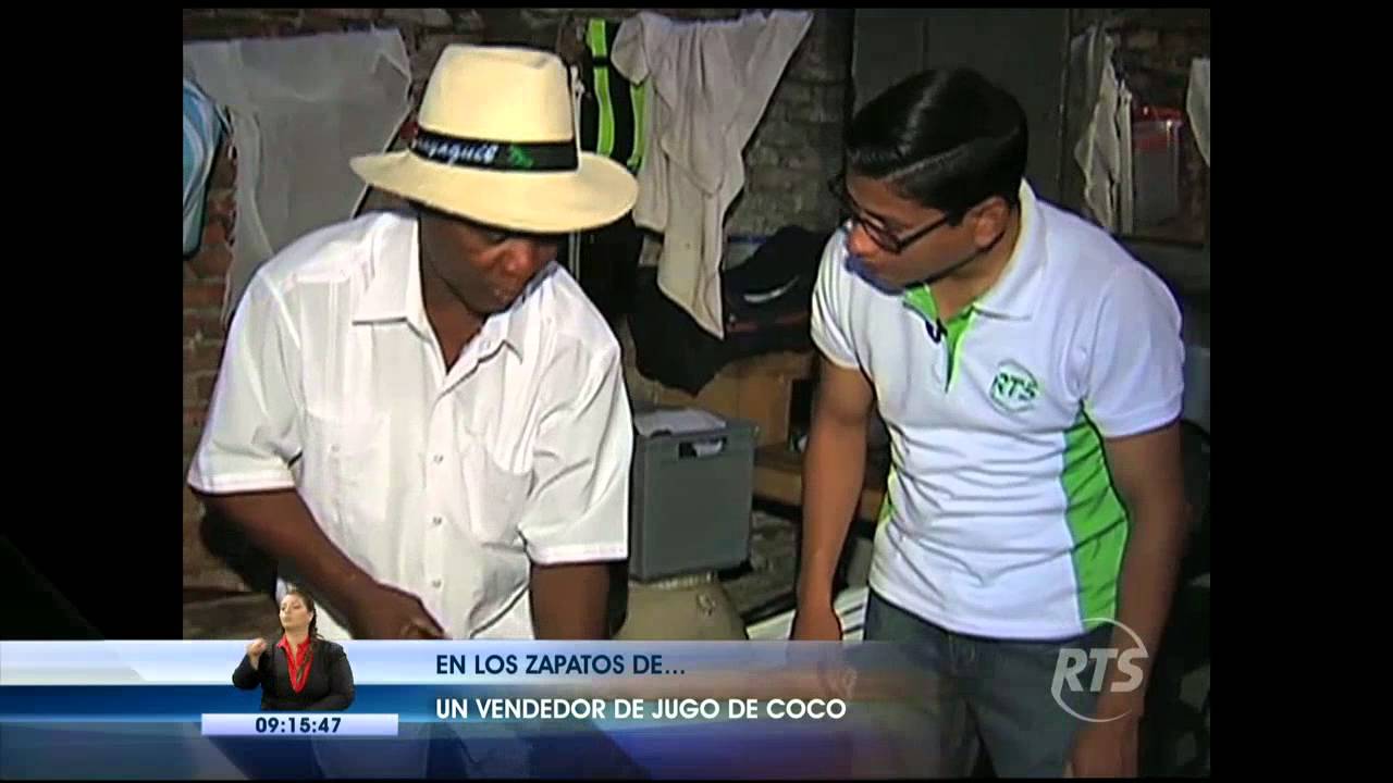 En los zapatos de: Un vendedor de jugo de coco