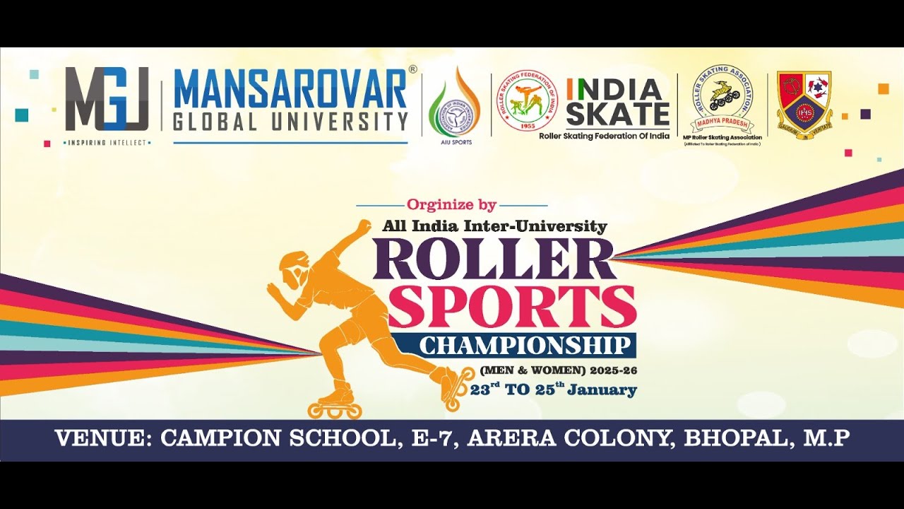 All India Inter-University Roller Sports Championship 2025-26🏆✨ | Day 2 LIVE |#mansarovargroup