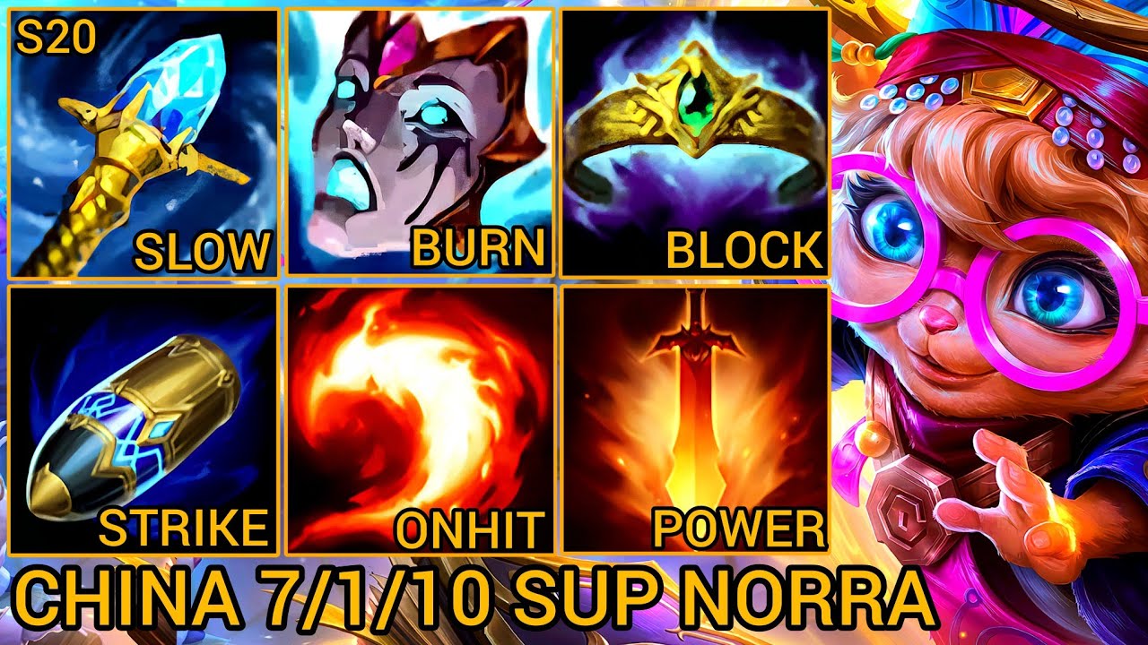 Norra (Wild Rift Exclusive) Support Champion Test - China Wild Rift New Meta Build & Runes By Tiarty