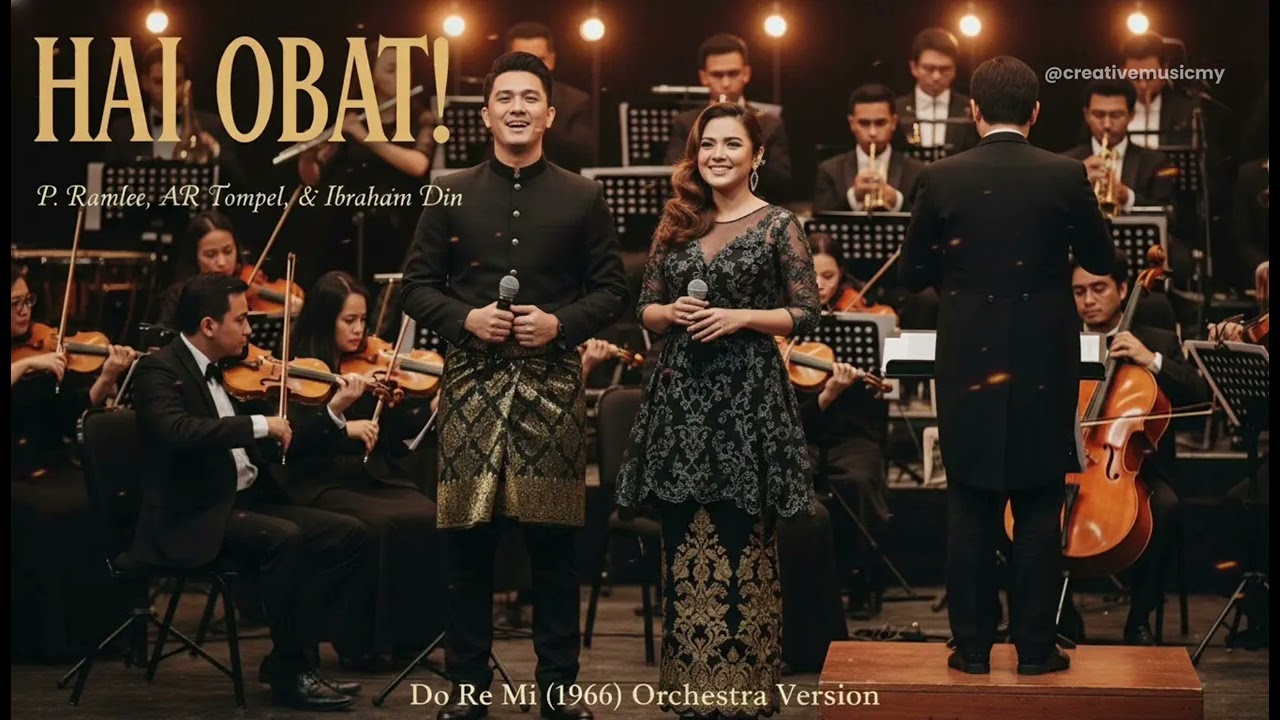 Hai Obat! - P. Ramlee, AR Tompel, dan Ibrahim Din ( Do Re Mi (1966) Orchestra Version