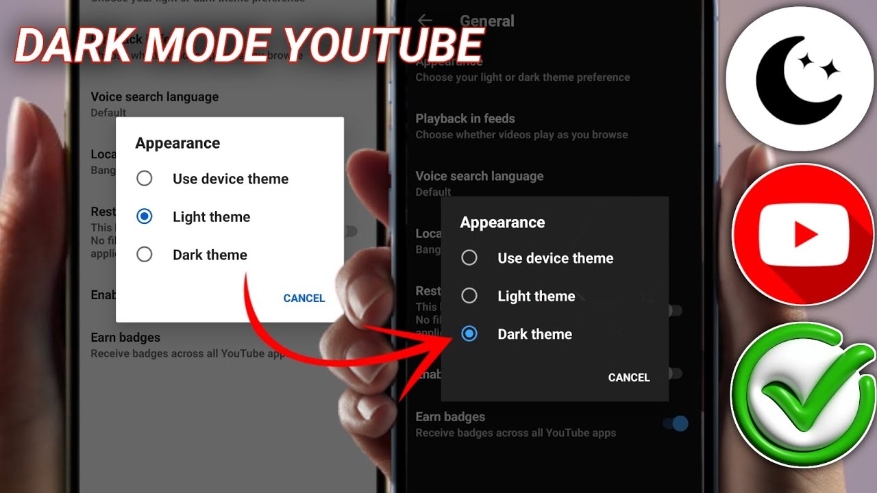 How to Turn ON Dark Mode on YouTube App Update 2026 || (Android & ios) 
