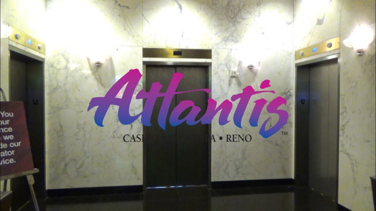 Modded! Nice OTIS Traction Scenic Elevators-Atrium Tower-Atlantis Resort-Reno, NV